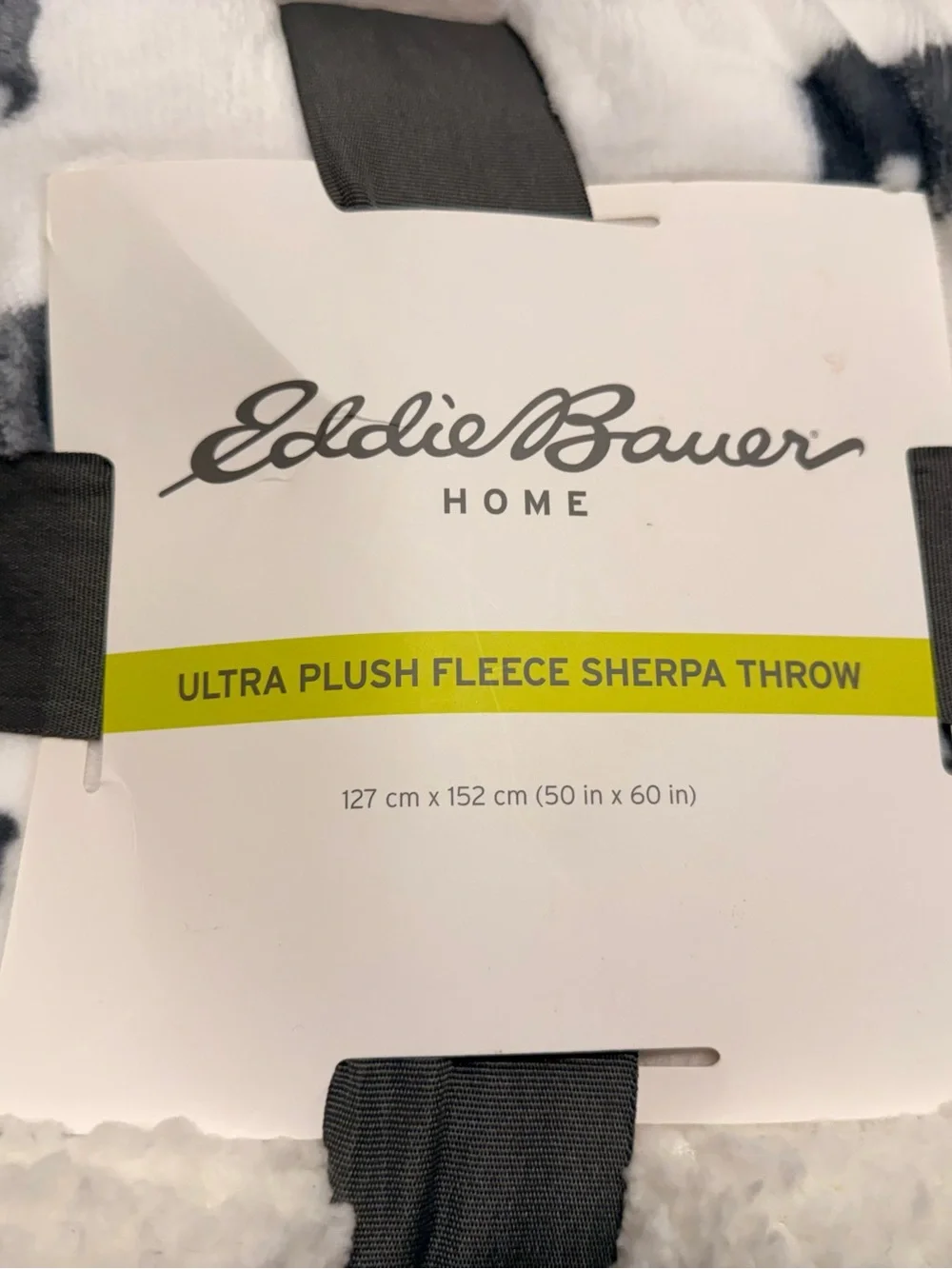 Eddie Bauer HOME ULTRA PLUSH FLEECE SHERPA THROW Bears